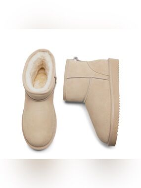 DREAM PAIRS [FuzzyClassic Il Low Boot] Suede Slip-On Snow boots Size 6